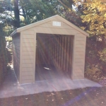 Kansasville gable with LP Lap siding and garage door
